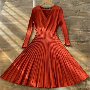 Elegant Fall orange Dress 🚨does not include belt